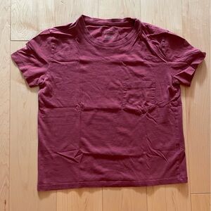 Everlane Burgundy Short Sleeve Tee